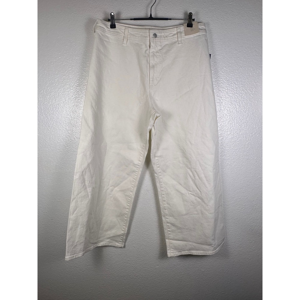 Universal Thread Womens Sailor Wide Leg Pants White High Rise Size 16 NWT